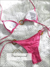 Sequin Wire-Free Triangle Bikini Set - Sun Imperial product photo 10