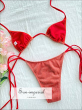 Sequin Wire-Free Triangle Bikini Set - Sun Imperial product photo 13