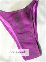 Sequin Wire-Free Triangle Bikini Set - Sun Imperial product photo 9