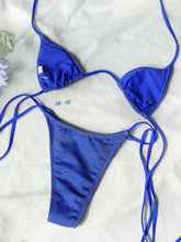 Sequin Wire-Free Triangle Bikini Set - Sun Imperial product photo 5