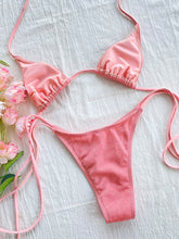 Sequin Wire-Free Triangle Bikini Set - Sun Imperial product photo 7