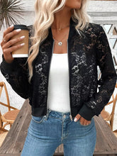 Sheer Lace Zip Up Jacket - Sun Imperial product photo 1