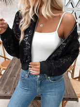 Sheer Lace Zip Up Jacket - Sun Imperial product photo 2