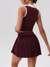 Sleeveless Top and Pleated Skirt Active Set - Sun Imperial product photo 11