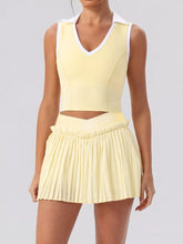 Sleeveless Top and Pleated Skirt Active Set - Sun Imperial product photo 1
