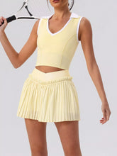 Sleeveless Top and Pleated Skirt Active Set - Sun Imperial product photo 5