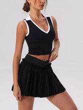 Sleeveless Top and Pleated Skirt Active Set - Sun Imperial product photo 8