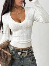 Slim-Fit Cable-Knit Stretch Top - Sun Imperial product photo 3
