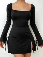 Slit Flare Sleeve Mini Dress - Sun Imperial product photo 3