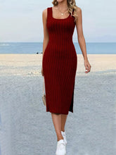 Slit Sleeveless Scoop Neck Dress - Sun Imperial product photo 8