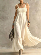 Smocked Maxi Dress - Tie-Shoulder Ruffle Dress - Sun Imperial product image 1