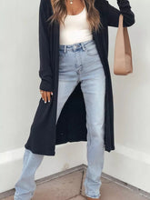 Solid Color Long Sleeve Casual Tunic Shift Cardigan - Sun Imperial product photo 1