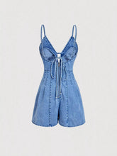 Spaghetti Strap Denim Romper - Sun Imperial product photo 3