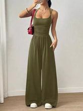 Spaghetti-Strap Wide-Leg Jumpsuit - Sun Imperial product photo 14