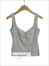 Square-Neck Ruched Tank Top - Sun Imperial product photo 3