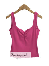 Square-Neck Ruched Tank Top - Sun Imperial product photo 4