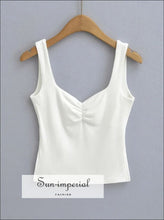 Square-Neck Ruched Tank Top - Sun Imperial product photo 6