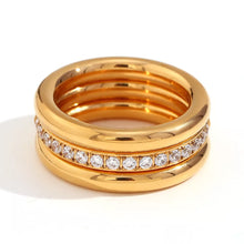 Stainless Steel Zircon Ring 3 Piece Set - Sun Imperial product photo 12