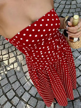 Strapless Polka Dot Ruched Maxi Dress - Sun Imperial product photo 15