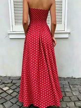 Strapless Polka Dot Ruched Maxi Dress - Sun Imperial product photo 18