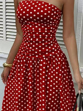 Strapless Polka Dot Ruched Maxi Dress - Sun Imperial product photo 19