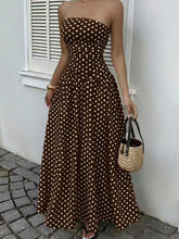 Strapless Polka Dot Ruched Maxi Dress - Sun Imperial product photo 21