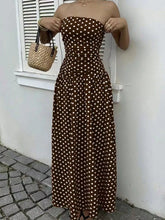 Strapless Polka Dot Ruched Maxi Dress - Sun Imperial product photo 23
