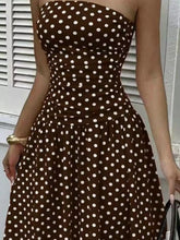 Strapless Polka Dot Ruched Maxi Dress - Sun Imperial product photo 26