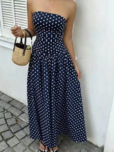 Strapless Polka Dot Ruched Maxi Dress - Sun Imperial product photo 29