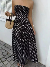 Strapless Polka Dot Ruched Maxi Dress - Sun Imperial product photo 9