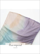 Strapless Tie-Dye Mesh Midi Dress - Sun Imperial product photo 3