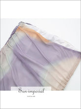 Strapless Tie-Dye Mesh Midi Dress - Sun Imperial product photo 6