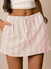 Striped Drawstring Mini Skort - Sun Imperial product photo 19