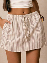 Striped Drawstring Mini Skort - Sun Imperial product photo 8