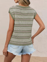 Striped Round-Neck Knit Top - Sun Imperial product photo 3
