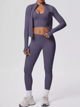 Tank, Zip-Up Jacket and Leggings Three-Piece Set - Sun Imperial product photo 14