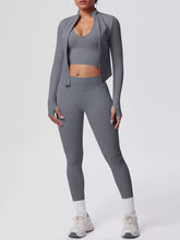 Tank, Zip-Up Jacket and Leggings Three-Piece Set - Sun Imperial product photo 1