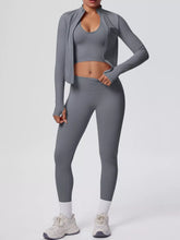 Tank, Zip-Up Jacket and Leggings Three-Piece Set - Sun Imperial product photo 2