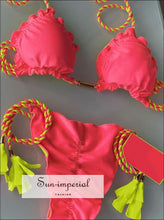 Tassel-Detail Wire-Free Bikini Set - Sun Imperial product photo 2