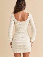 Textured Tie-Front Bodycon Mini Dress - Sun Imperial product image 5
