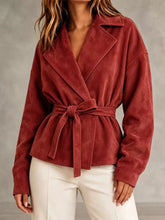 Tie-Waist Lapel Collar Jacket - Sun Imperial product photo 12