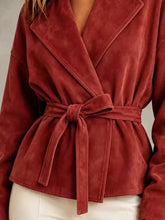Tie-Waist Lapel Collar Jacket - Sun Imperial product photo 13