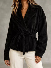 Tie-Waist Lapel Collar Jacket - Sun Imperial product photo 7