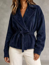 Tie-Waist Lapel Collar Jacket - Sun Imperial product photo 8
