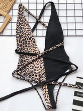 Tied Leopard Plunge One-Piece Swimwear - Sun Imperial product photo 14