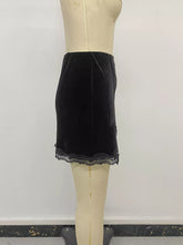Velvet Mini Skirt with Lace Trim - Sun Imperial product photo 11
