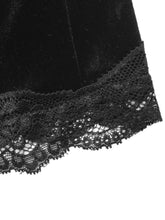 Velvet Mini Skirt with Lace Trim - Sun Imperial product photo 6