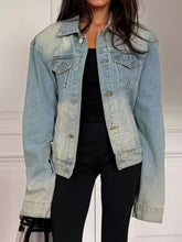 Vintage Wash Belted Denim Jacket - Sun Imperial product photo 3