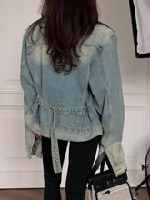 Vintage Wash Belted Denim Jacket - Sun Imperial product photo 4