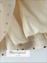White Polka-Dot Bow-Strap Mini Dress - Sun Imperial product photo 6